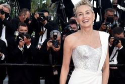 Sharon Stone zadała szyku w białej sukni w Cannes. Wyglądała jak bogini