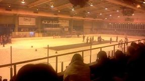 Walkę o "biegowe zwycięstwo" podczas Gali Lodowej w Telford (2011)