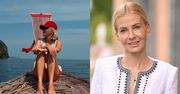 Edyta Pazura nadaje z Tajlandii, siedząc na kamieniu W BIKINI. Imponująca forma?