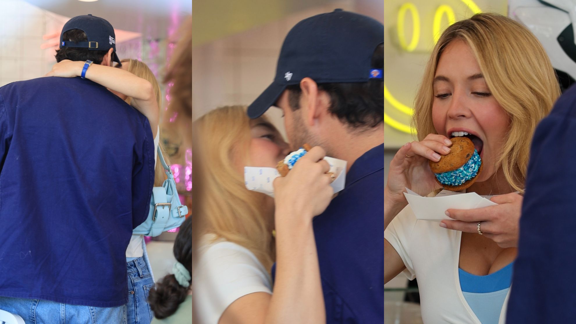 Sydney Sweeney i Scooter Braun w lodziarni