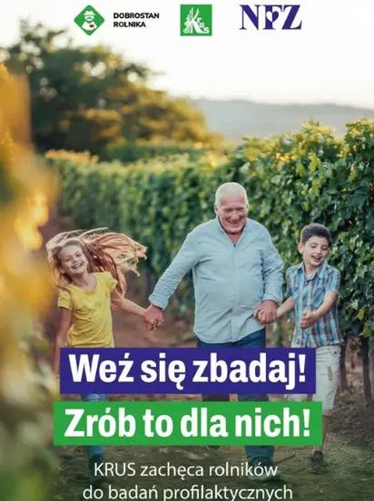 "Weź się zbadaj". Rusza akcja informacyjno-prewencyjna KRUS