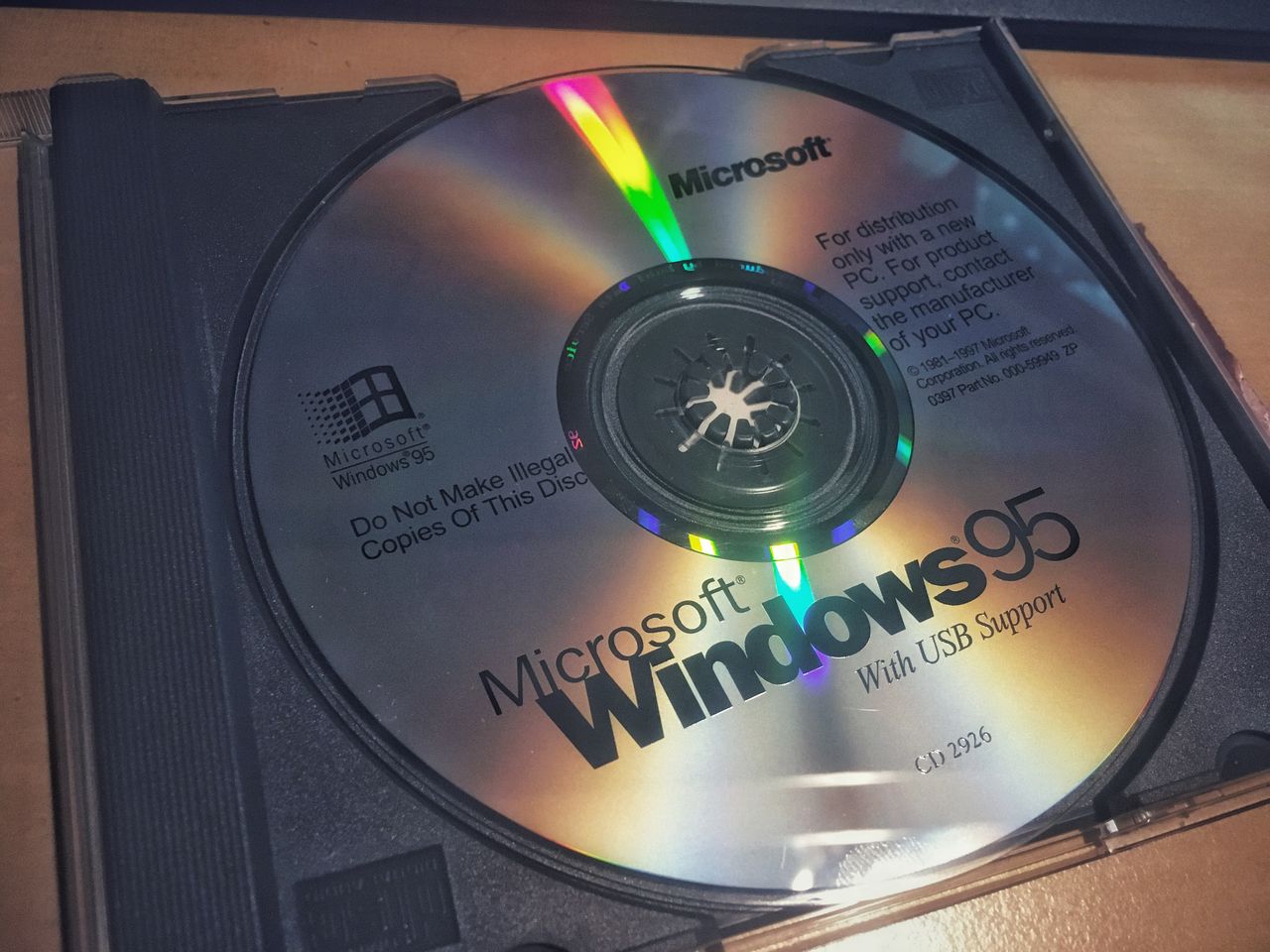 Windows 95 mógł być zainstalowany na 80 megabajtach (fot. Kamil Dudek)