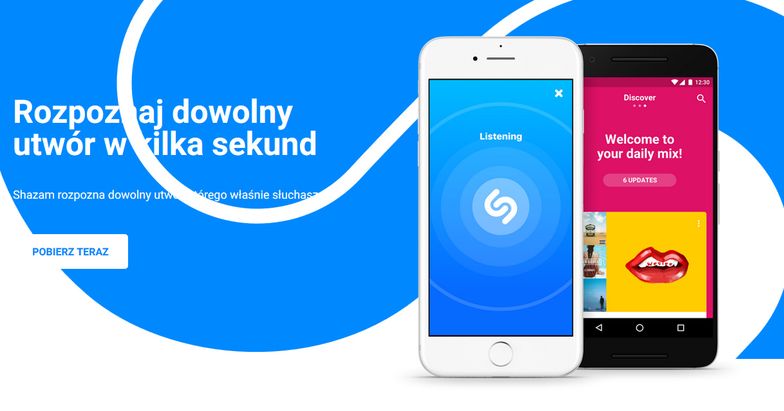 Shazam jest dostępny na smartfony od 2008 roku.