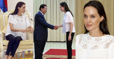 Angelina Jolie spotkała się z premierem Kambodży (ZDJĘCIA)