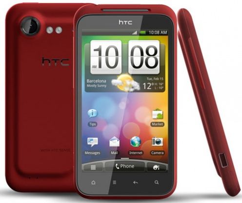 HTC Incredible S w czerwieni
