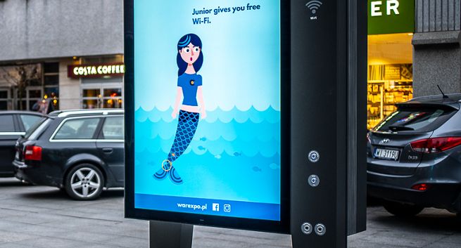 Warexpo testuje ekran zewnętrzny Junior