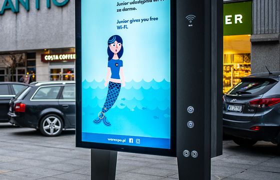 Warexpo testuje ekran zewnętrzny Junior