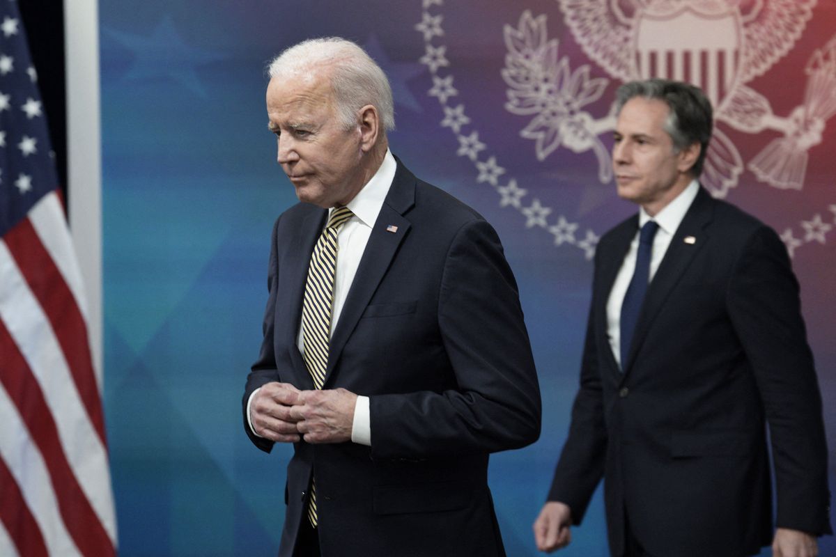 Prezydent USA Joe Biden i sekretarz stanu Antony Blinken