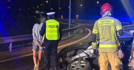 Ledwo trzymała się na nogach. 31-latka wjechała w bariery na ekspresówce