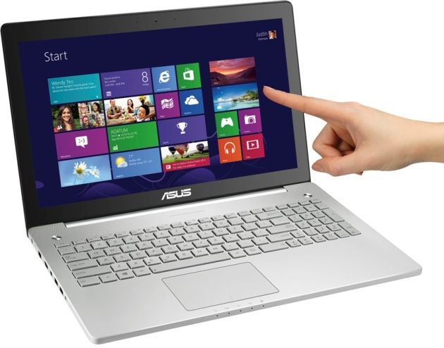 Asus N550 laptop multimedialny windows 8 widok