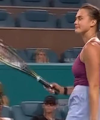 Sabalenka była zaskoczona. "Intruz" na korcie [WIDEO]
