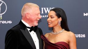 Dzielą ich 23 lata różnicy wieku. Żona legendy oczarowała na czerwonym dywanie