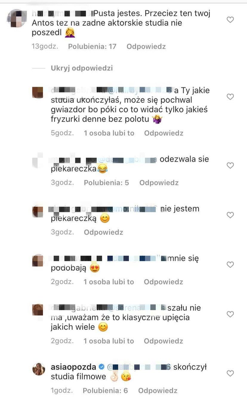 Joanna Opozda broni Antka Królikowskiego