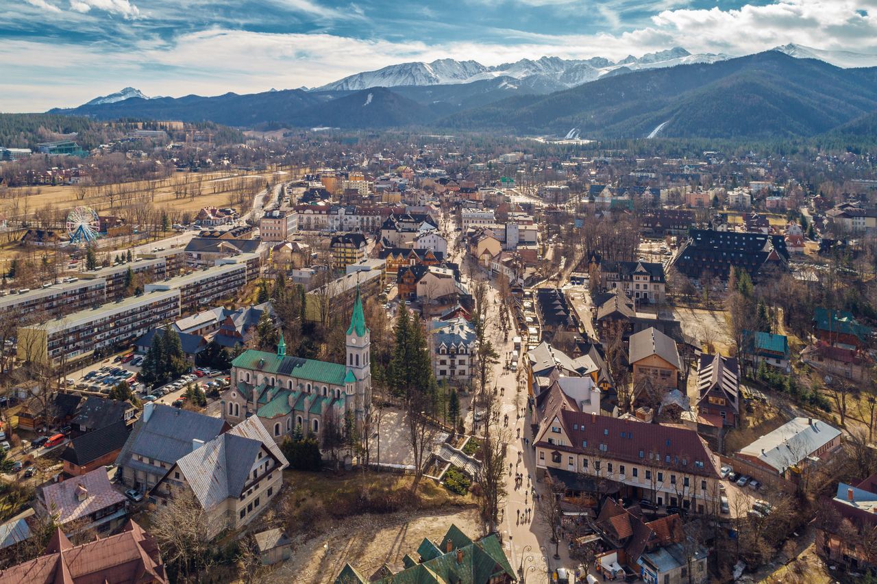 Zakopane z lotu ptaka