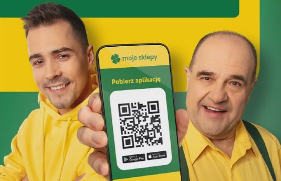 Groszek, Euro Sklep i ABC reklamowe jako "moje sklepy". W kampanii Cezary Żak i Rezi