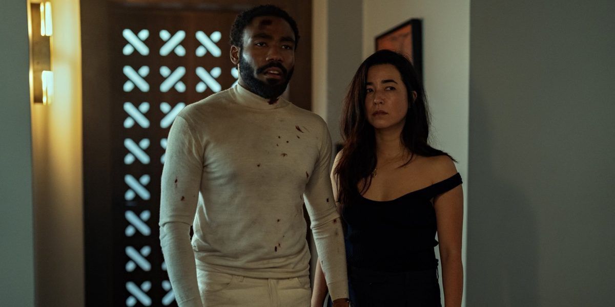 Donald Glover and Maya Erskine