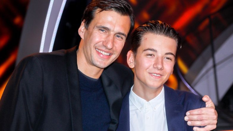 Jarosław Bieniuk składa życzenia synowi