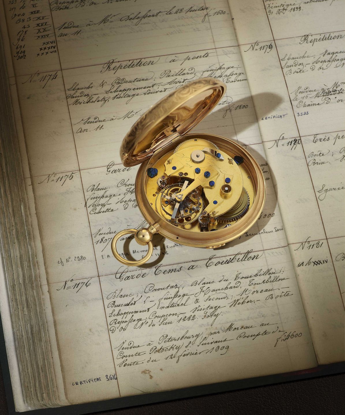 Zegarek kieszonkowy z tourbillonem