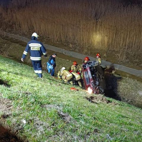 Groźny wypadek na węźle Brezelia [Foto]