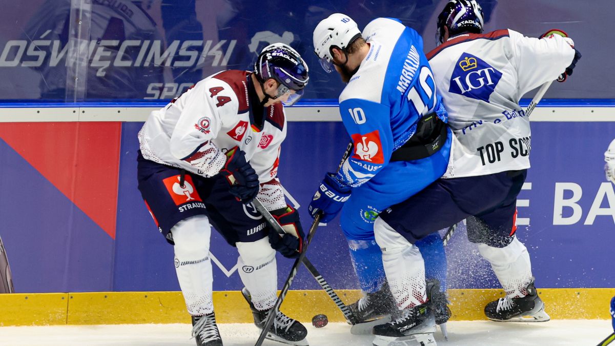 PAP / Michał Meissner / Na zdjęciu: Sam Marklund (C) oraz Olivier Galipeau (L) i Gabriel Fontaine (P)