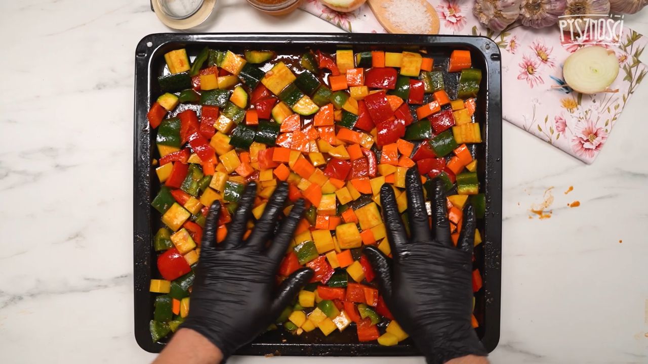 Vegetables in marinade