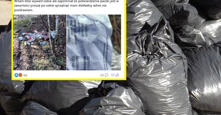 Znalazł śmieci w lesie. Postawił sprawcy ultimatum. Podziałało