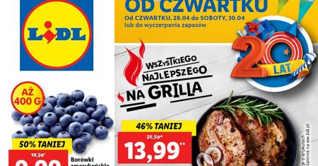 Lidl nowa gazetka 28.04-30.04. Promocje w Lidlu od czwartku 28 kwietnia
