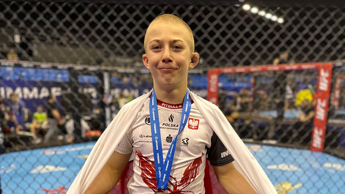 Materiały prasowe / MMA Polska / Ksawery Mosing ze złotym medalem mistrzostw Europy