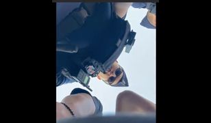 Starcie między policjantem a protestującym. Padły mocne słowa