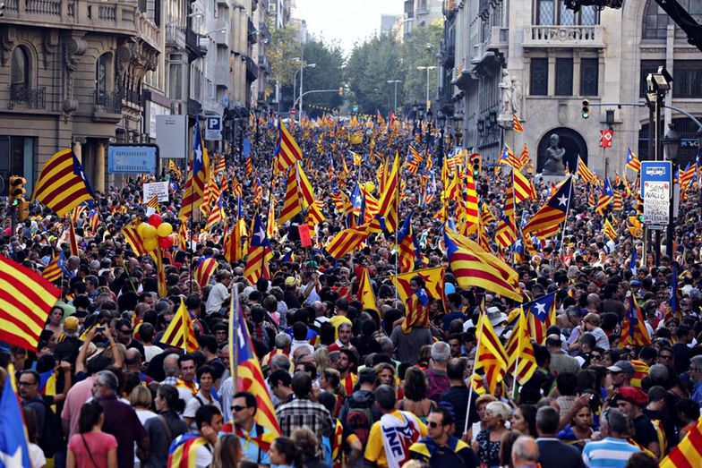 Zwolennicy niepodległości Katalonii