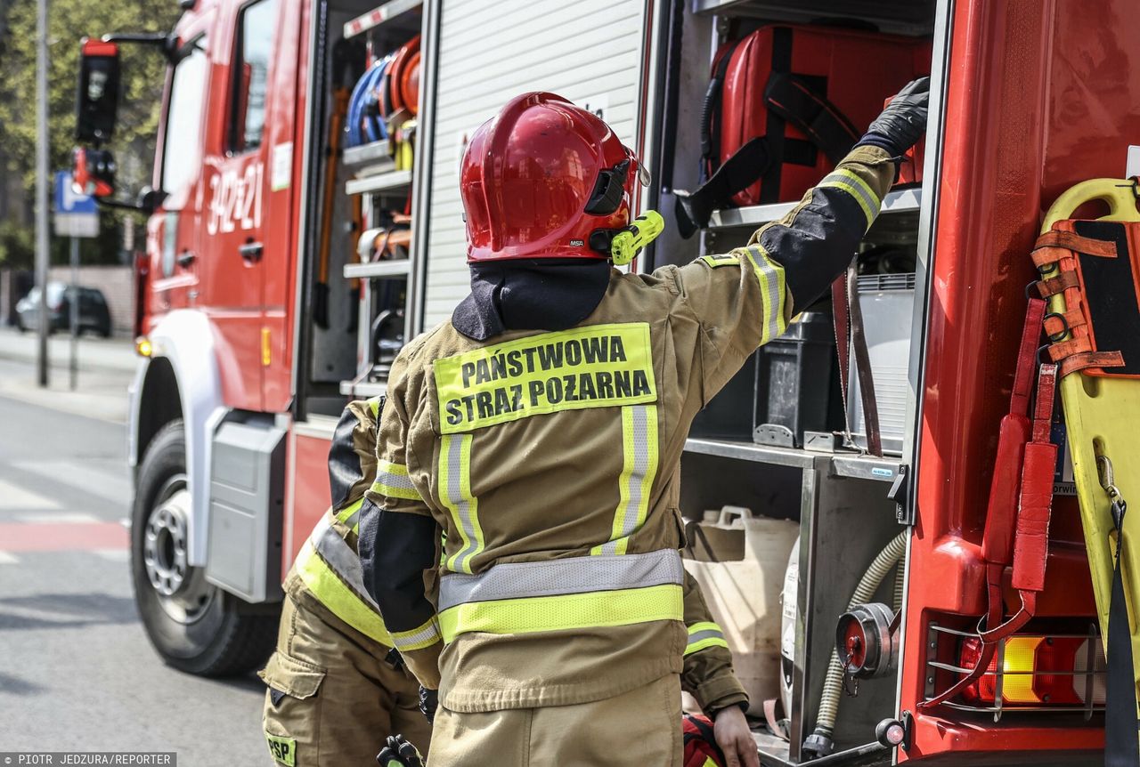 Wypadek na S7 w Sękocinie Starym