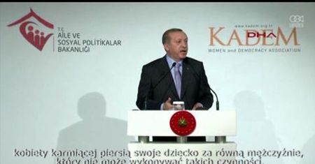 Prezydent Turcji: Kobiety nie są równe mężczyznom!