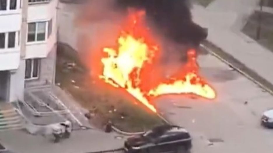 Incydent na osiedlu w Moskwie.