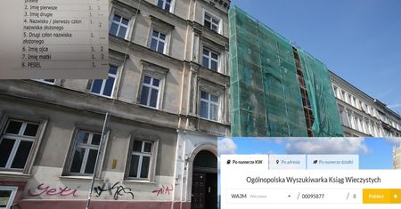 Absurd RODO. Dane w księgach wieczystych są jawne i powszechnie dostępne