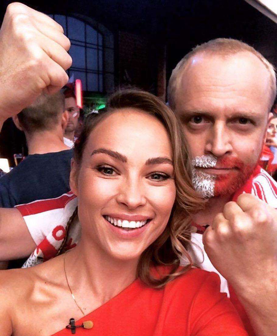 Weronika Książkiewicz i Piotr Adamczyk – mecz Polska-Kolumbia