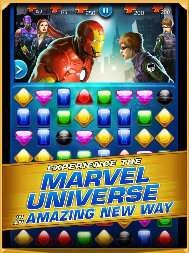 Aplikacja Dnia: Marvel Puzzle Quest Dark Reign, bohaterowie Marvela na silniku popularnej gry logicznej 2