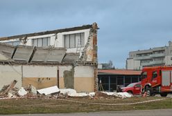 W Mławie zawaliła się hala. Pies zakończył przeszukanie gruzowiska