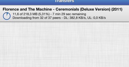 iTransmission 2 - prosty klient sieci BitTorrent dla iOS 5
