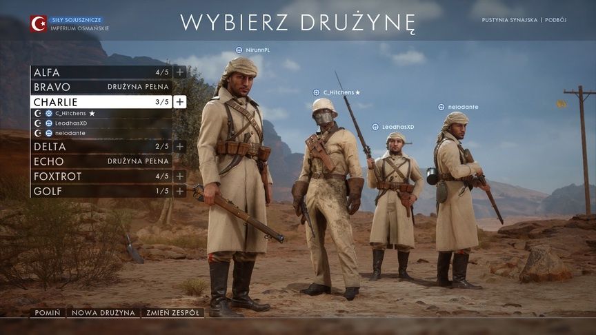 Battlefield 1 - wybierz stronę