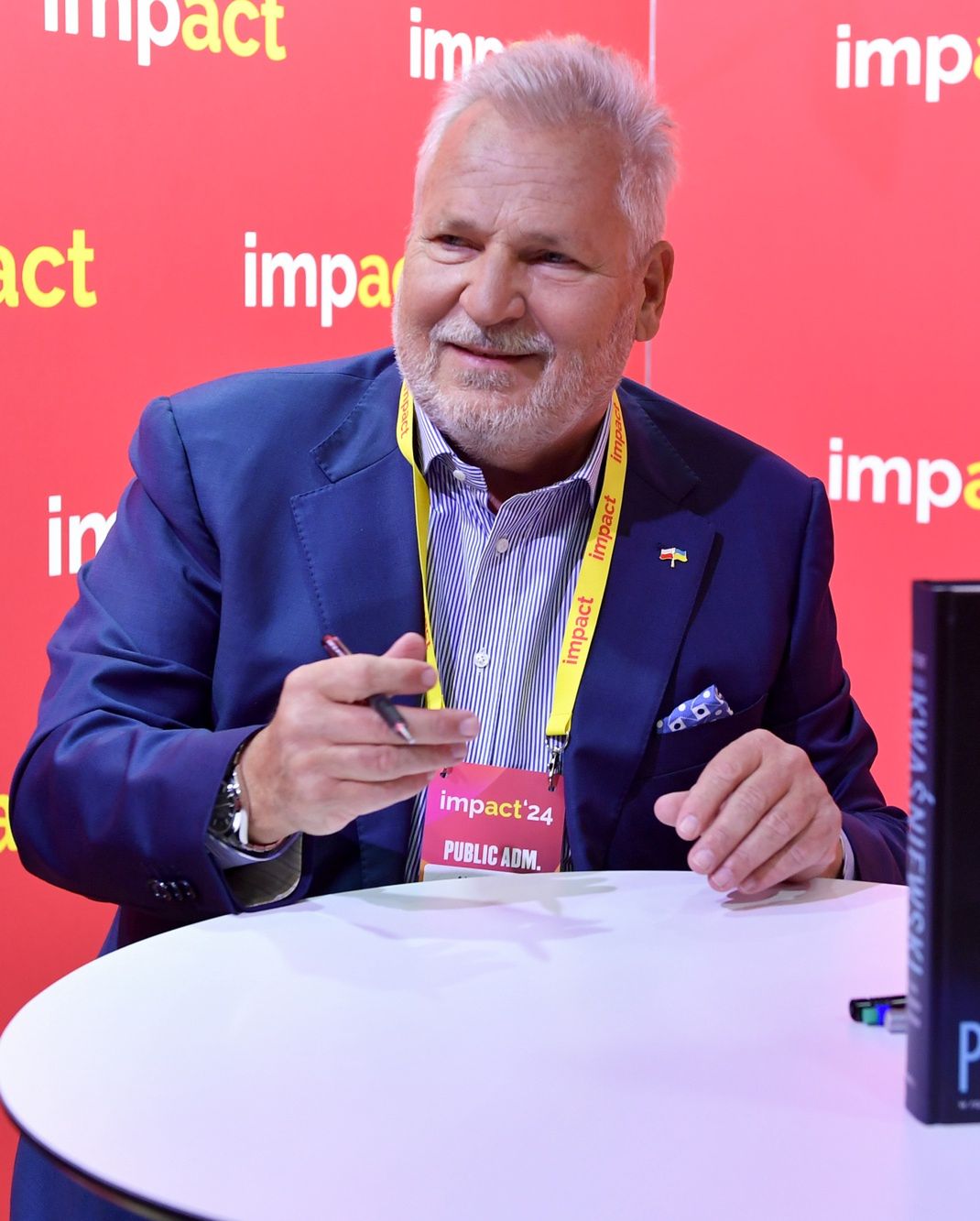 Jolanta i Aleksander Kwaśniewscy na kongresie Impact 2024