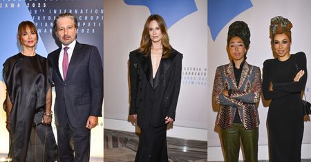 Znani na gali rozdania nagród Konkursu Chopinowskiego: Omenaa Mensah z córką Vanessą, Kinga Rusin z Markiem, Julia Pietrucha