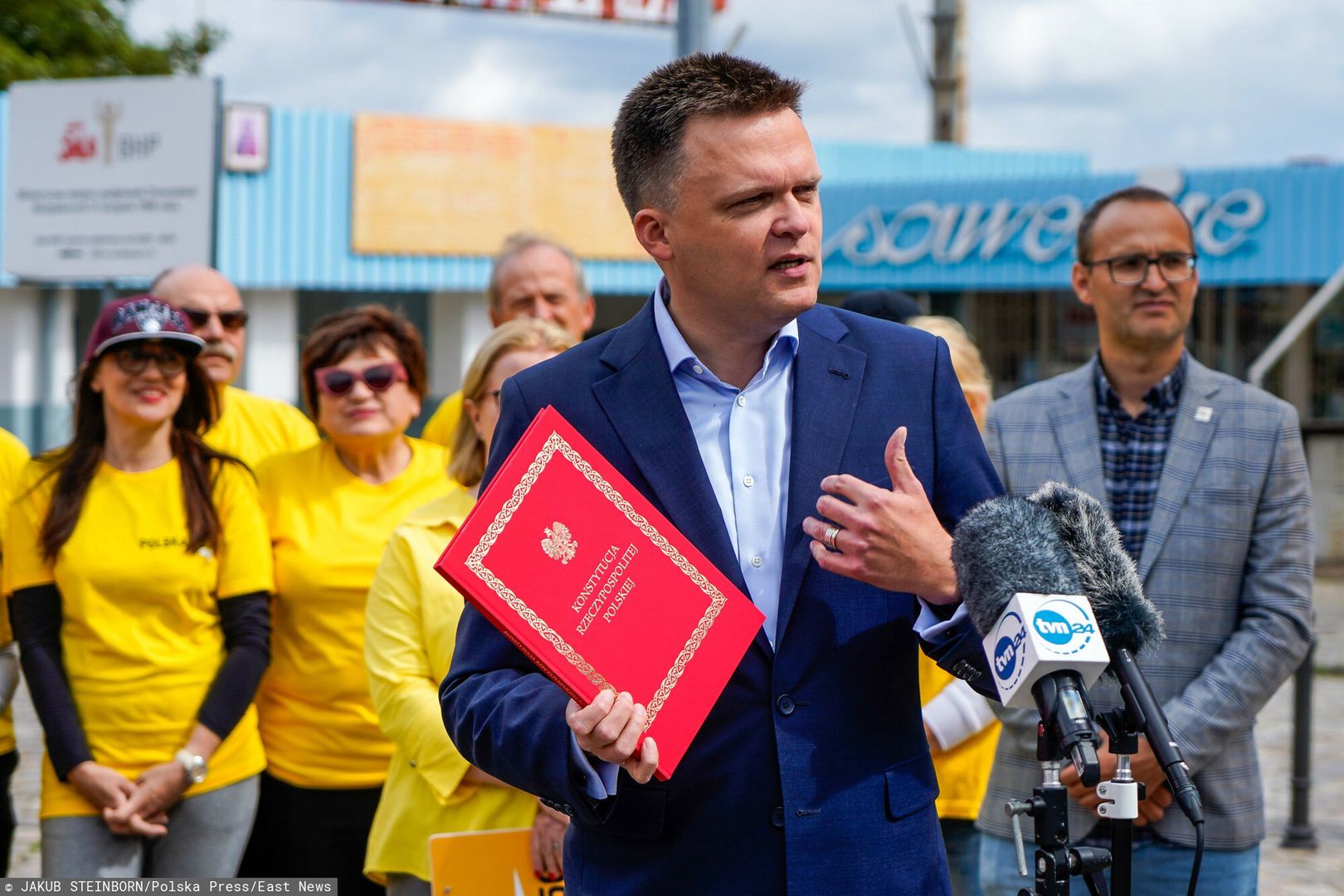 Szymon Hołownia w Gdańsku. Mocno o kryzysie w Afganistanie i solidarności "w każdym wymiarze życia"