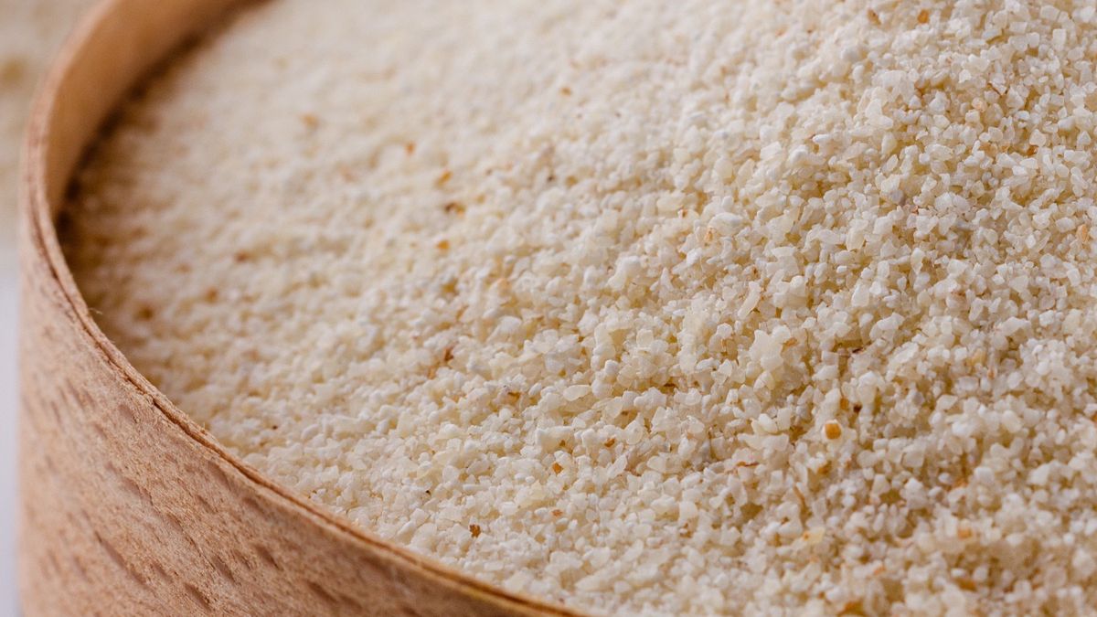 Kasza manna w bambusowej miseczce