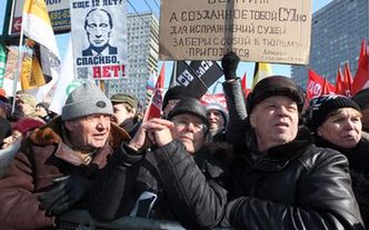 Protesty w Rosji. Ludzie zebrali się w Moskwie