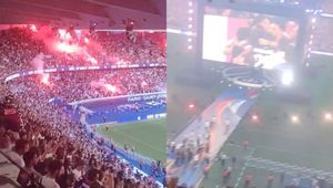 Sceny na stadionie PSG. Wszystko nagrano