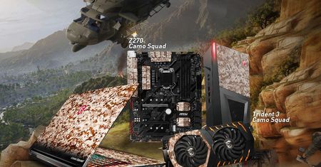 MSI: laptopy, komputery i podzespoły w limitowanej wersji Camo Squad