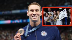 Dowiedział się na ceremonii medalowej. Żona przygotowała transparent