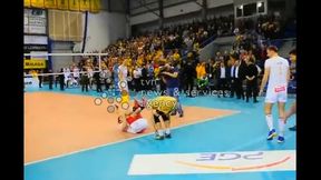 Siatkarze PGE Skry "skoczyli" dla Kamila Stocha. Było wesoło