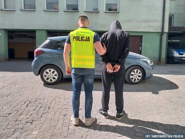 Sprawca kradzieży rozbójniczej zatrzymany przez ostrowieckich kryminalnych