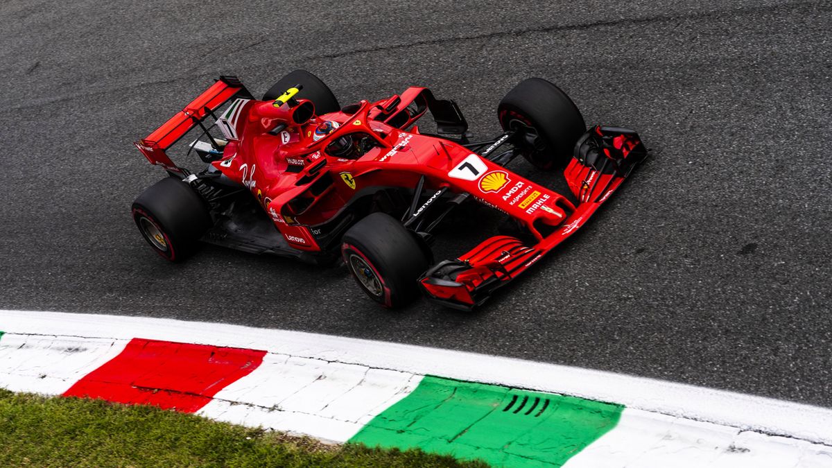 Kimi Raikkonen za kierownicą Ferrari